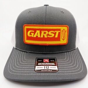 Garst Seeds Hat Embroidered Patch Cap Mesh Snapback Richardson 112